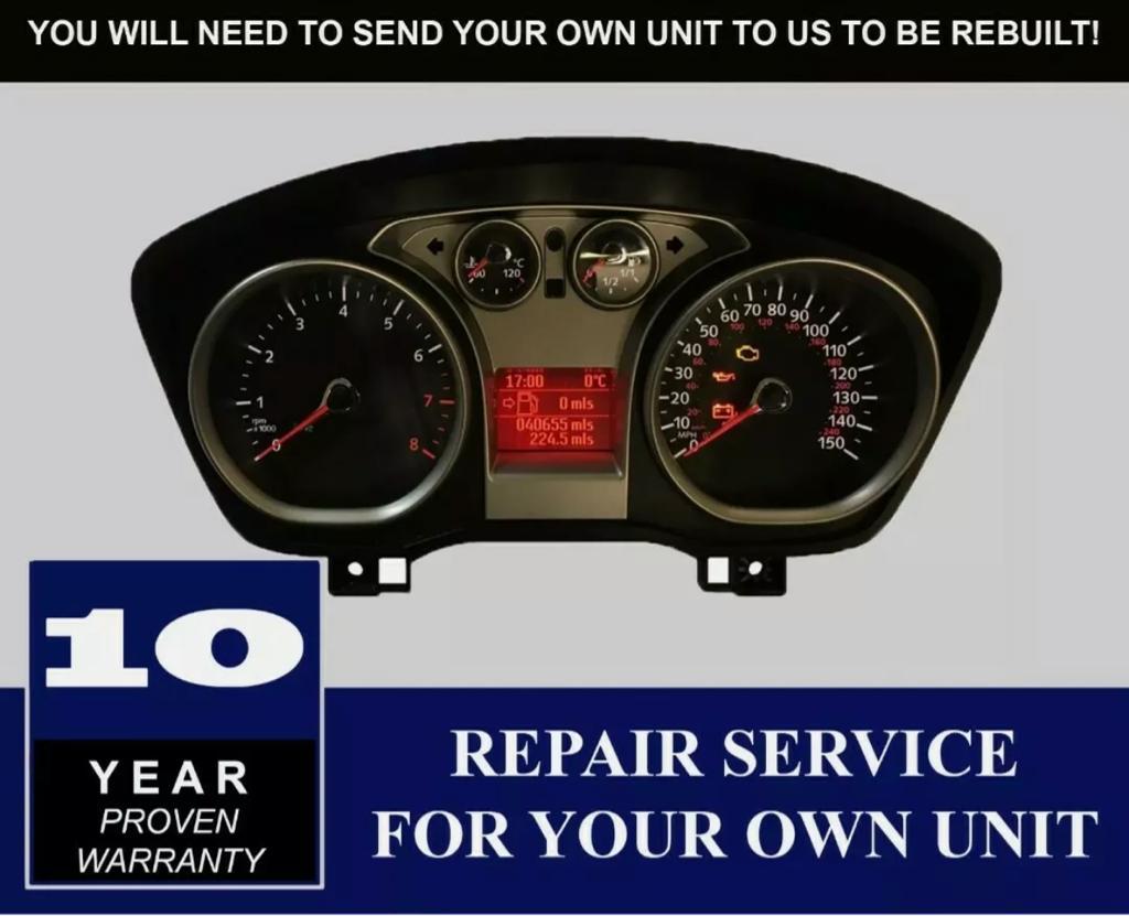 FORD FOCUS,C-MAX, KUGA, S-MAX 2007-2011  INSTRUMENT CLUSTER REPAIR SERVICE